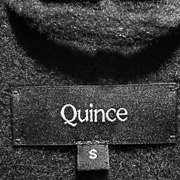 Quince - Double-Faced Merino Wool Draped Collar Short Wrap Coat small - Picture 6 of 6